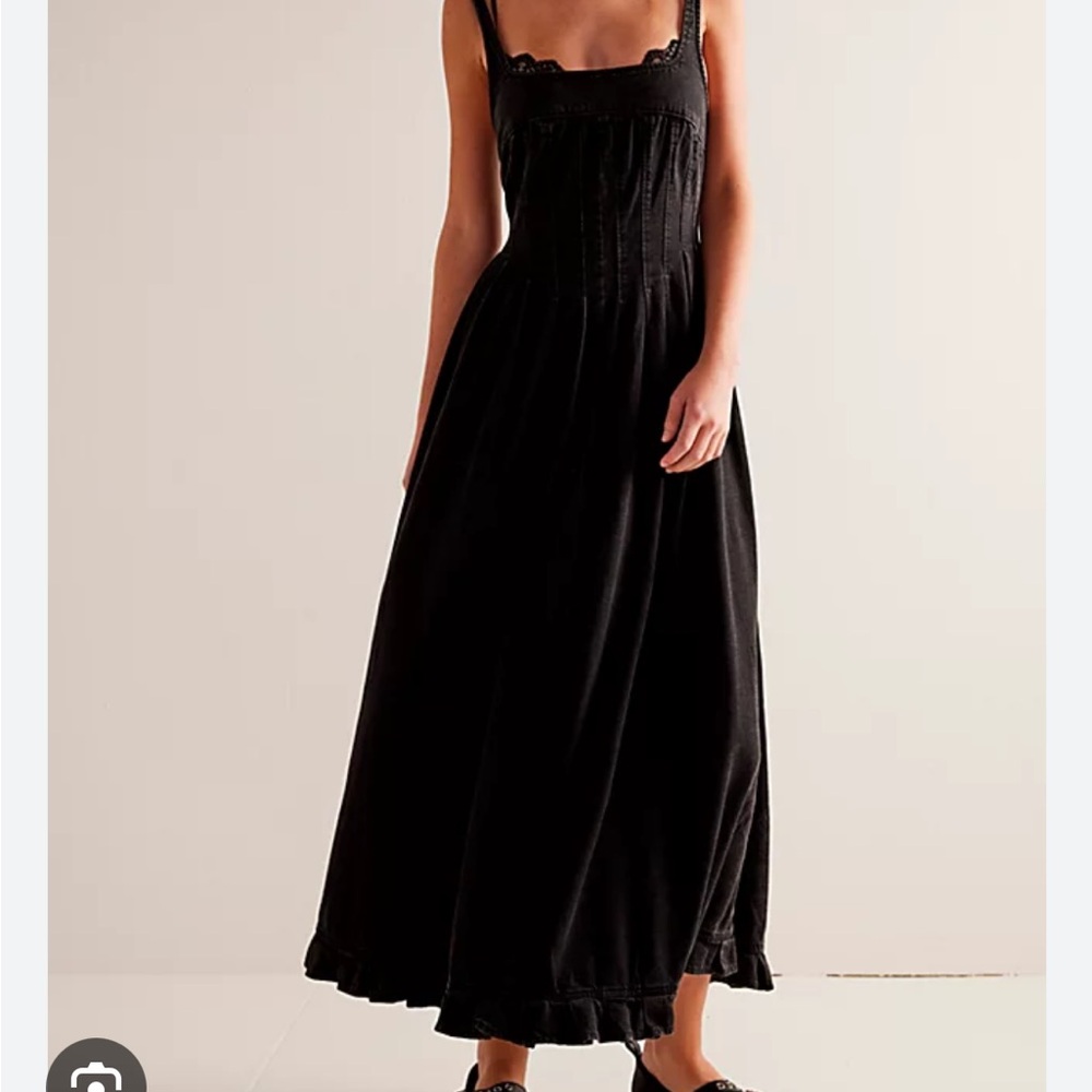 Free People Willie Denim Midi Dress